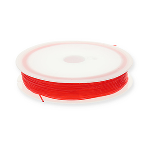 Fil &eacute;lastique 0.8mm Rouge