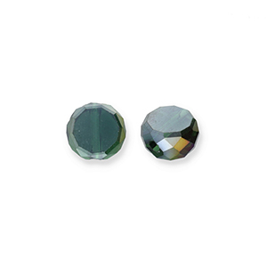 Perles &agrave; facettes Vert fonce-AB coating