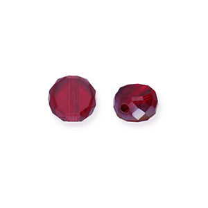Perles &agrave; facettes Rouge bourgogne-AB coating