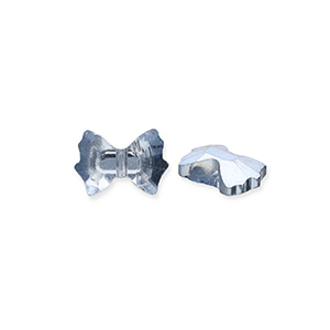 Perles &agrave; facettes Fashion n&oelig;ud Bleu-pearl shine coating