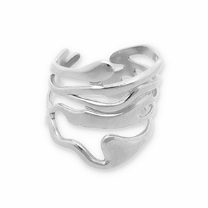 Bagues en acier Inox Argent&eacute;