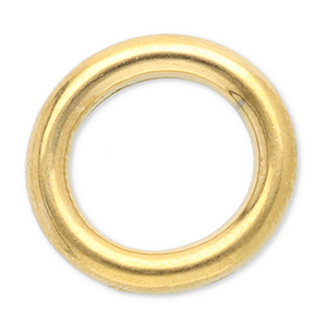 Appr&ecirc;ts en acier inox anneau ferm&eacute; 12 mm Dor&eacute;