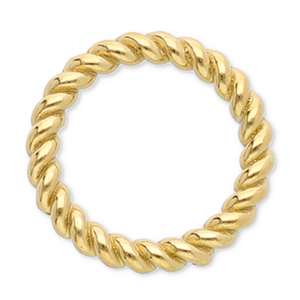 Appr&ecirc;ts en acier inox anneau ferm&eacute; 12 mm Dor&eacute;