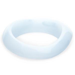 Bracelets jonc en r&eacute;sine Bleu clair