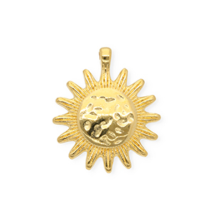 Breloques en m&eacute;tal DQ&reg; soleil Dor&eacute; (sans nickel)