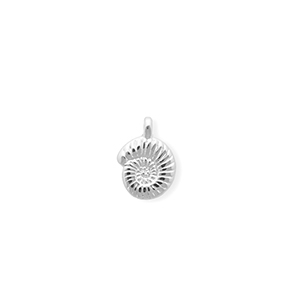 Breloques en m&eacute;tal DQ&reg; coquillage Argent&eacute; antique (sans nickel)