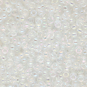 Perles de rocailles Miyuki 8/0 Transparent Ab Crystal 8-250
