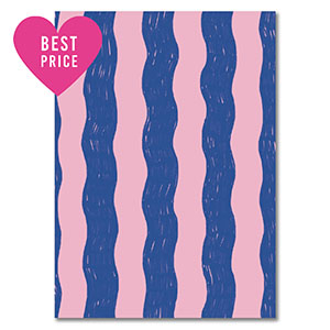 BY31&reg; Cartes &agrave; bijoux vagues Bleu-rose clair