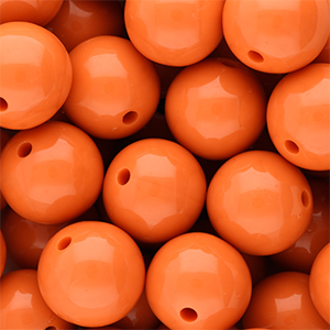 DQ Perles acryliques 16 mm brillant Orange peel 16-1359 TCX
