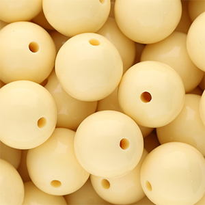 DQ Perles acryliques 16 mm brillant Pastel yellow 11-0616 TPG