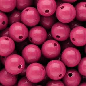 DQ Perles acryliques 12 mm brillant Rose violet 17-2624 TCX