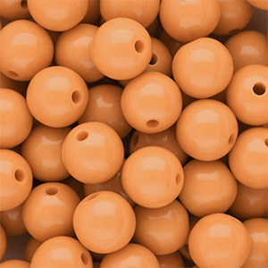 DQ Perles acryliques 12 mm brillant Chamois orange 15-1145 TCX