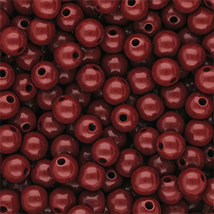 DQ Perles acryliques 8 mm brillant Salsa red 18-1657 TCX