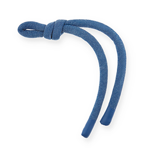 Porte-cl&eacute;s paracorde denim-look Bleu denim