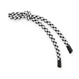 Porte-cl&eacute;s paracorde Noir-blanc