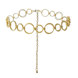 Cha&icirc;nes de taille bague double Dor&eacute;