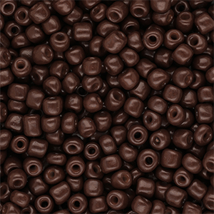 Perles de rocailles 6/0 (4 mm) Marron fonc&eacute;