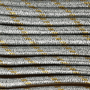 Paracorde tendance 6 mm Argent&eacute;-dor&eacute;