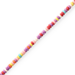 Perles en c&eacute;ramique rondelles Multicolore