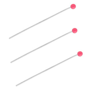 BY31&reg; Appr&ecirc;ts en acier inox clous &agrave; t&ecirc;te boule 35 mm Argent&eacute;-rose magenta