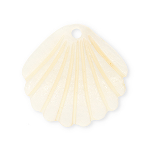 Pendentifs coquillage specials coquille Saint-Jacques Blanc