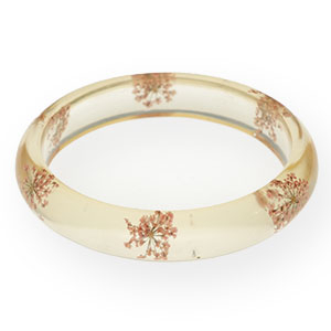 Bracelets tendance avec fleurs s&eacute;ch&eacute;es Rose clair