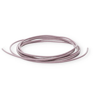 Cuir DQ rond&nbsp;1&nbsp;mm Rose vintage