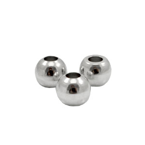 Perles en m&eacute;tal TQ 6mm argent&eacute; antique