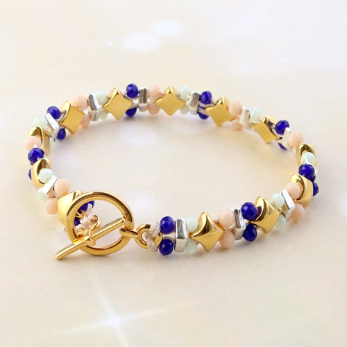Vous pouvez faire tout ceci avec les perles duo beads en m&eacute;tal DQ super tendance :