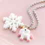 Bijoux pour enfant avec licornes en r&eacute;sine