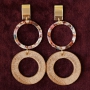 Boucles d&rsquo;oreilles tendance avec des pendentifs en velours !