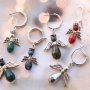 Petites anges en perles &agrave; facettes goutte + ailes en m&eacute;tal ! 