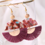 Bijoux de plage avec perles en bois, perles coquillage et m&eacute;tal DQ !