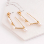 Fabriquez des bijoux minimalistes avec des perles d&rsquo;eau douce et des supports boucles d&rsquo;oreilles dor&eacute;s