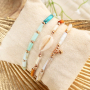 Bijoux d'&eacute;t&eacute; avec des perles coquillage tube