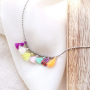 Vous pouvez confectionner ces bijoux avec notre toute nouvelle collection de pompons : 