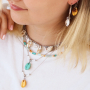 Vous allez pouvoir confectionner ces bijoux avec les nouvelles perles coquillage Cauri en r&eacute;sine :