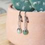 Trouvez l&rsquo;inspiration : avec les pendentifs en pierres naturelles, vous allez pouvoir confectionner ces boucles d&rsquo;oreilles.