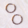 Confection de colliers avec des perles de rocailles en verre et des perles et breloques en acier inox : 