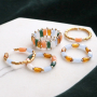 DIY : voici comment confectionner des bagues tendance avec des perles &agrave; facettes tube :