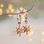 Trouvez l&rsquo;inspiration ! D&eacute;couvrez ici comment confectionner des boucles d&rsquo;oreilles et des bracelets dans une atmosph&egrave;re de No&euml;l/hiver : 