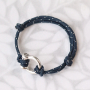 Voici comment confectionner des bracelets branch&eacute;s en cordelette style marin :