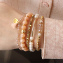 Inspiration pour la confection de bracelets avec des perles &agrave; facettes 