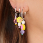 Cr&eacute;ez des bijoux &agrave; la mode avec diverses perles acryliques et les clous &agrave; t&ecirc;te plate arc-en-ciel en m&eacute;tal DQ 
