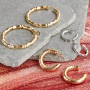 Inspiration pour notre jaseron avec du verre crystal glas et nos boucles d&rsquo;oreilles en laiton