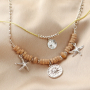 Inspiration pour un style plage avec des perles et breloques en m&eacute;tal DQ