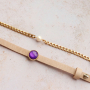 Bracelets et boucles d&rsquo;oreilles avec cabochons assortis 