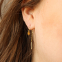 Lancez-vous avec les boucles d'oreilles cr&eacute;oles en acier inoxydable et les boucles d'oreilles en acier inoxydable avec des cha&icirc;nes