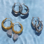 Comment personnaliser ces boucles d'oreilles en acier inoxydable ?