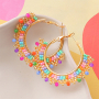 Soyez cr&eacute;atifs avec les accessoires en perles de rocaille pour boucles d'oreilles! 